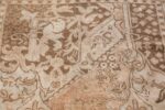 Neutral Antique Turkish Ghiordes Oushak Rug 50290 Closeup Shot Nazmiyal