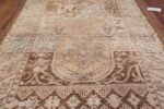 Neutral Antique Turkish Ghiordes Oushak Rug 50290 Field Design Nazmiyal