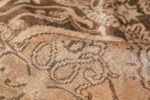 Neutral Antique Turkish Ghiordes Oushak Rug 50290 Geometric Pile Nazmiyal
