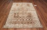 Neutral Antique Turkish Ghiordes Oushak Rug 50290 Whole Design Nazmiyal