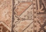Neutral Antique Turkish Ghiordes Oushak Rug 50290 Woven Knots Nazmiyal