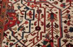 oversize antique persian serapi heriz rug 48677 ivory Nazmiyal