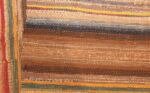 square earth tone antique american rag rug 48674 weave Nazmiyal