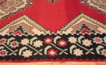 vintage red background turkish kilim rug 50381 border Nazmiyal