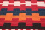 Vintage Tribal Turkish Kilim Rug 50382 Closeup Square Nazmiyal