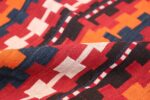 Vintage Tribal Turkish Kilim Rug 50382 Red Pile Nazmiyal