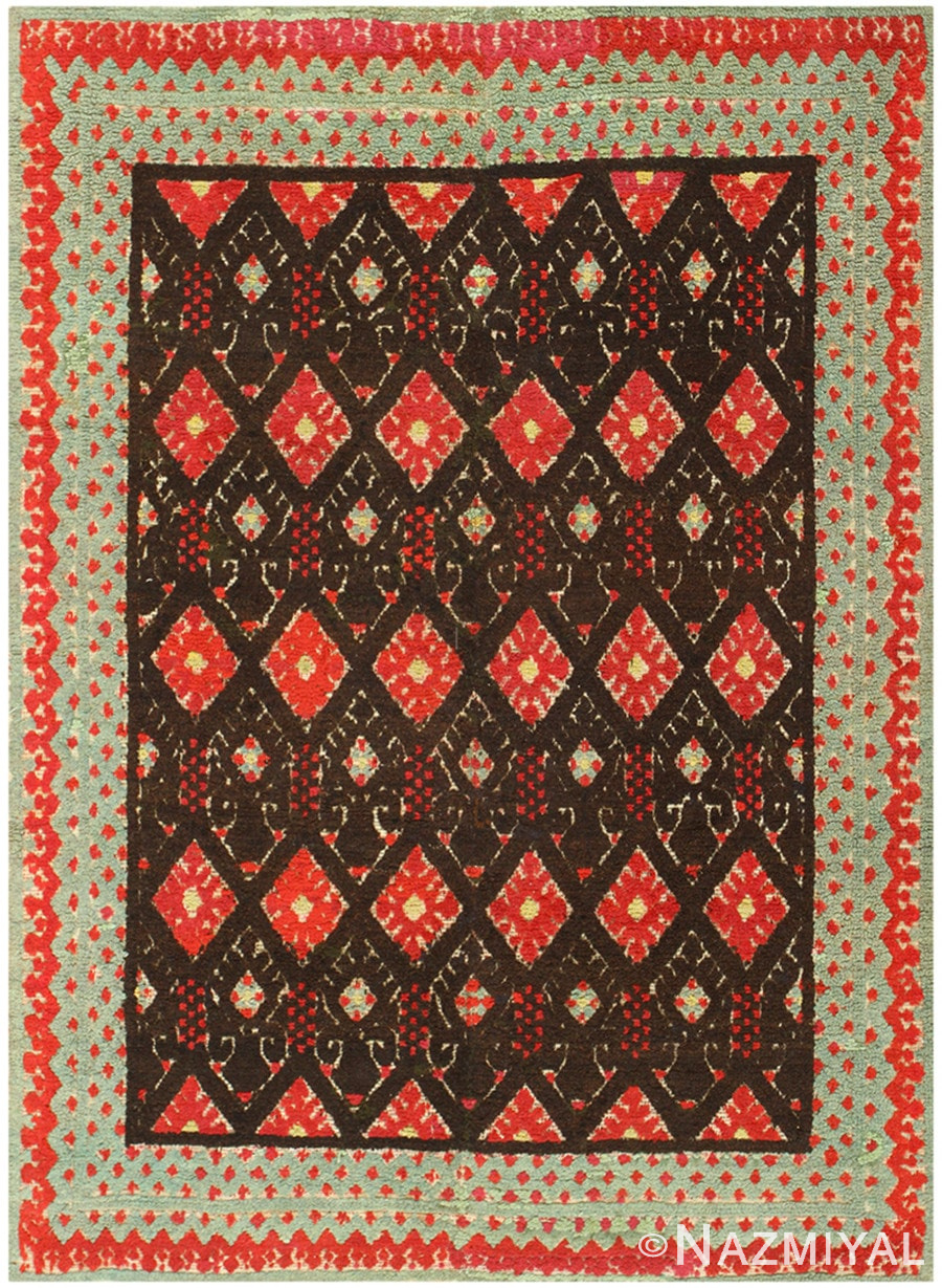 Antique Spanish Kerman Rug 48657 Detail/Large View