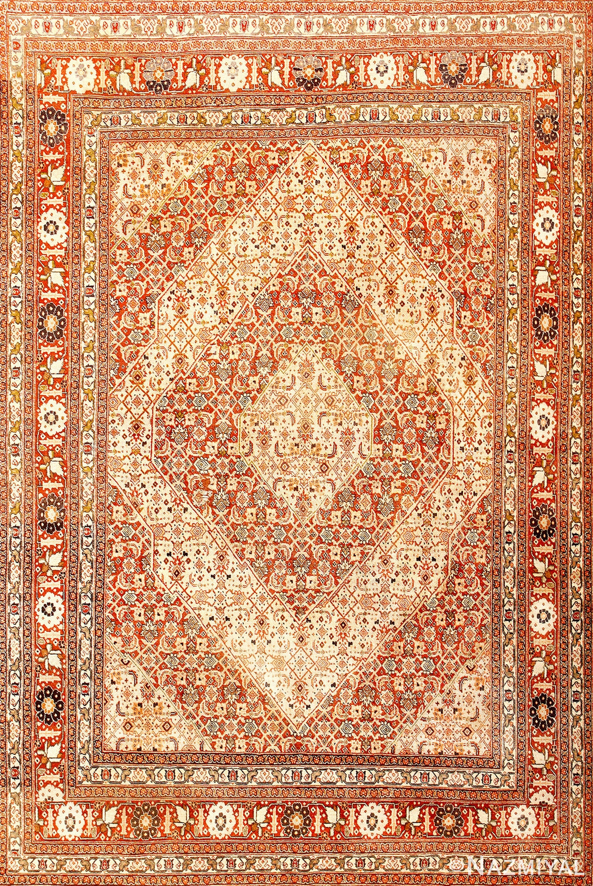 Semi Antique Tabriz Persian Rug 50360 Nazmiyal