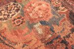 Weave detail Antique Golfarang Persian Bidjar runner rug 48630 by Nazmiyal