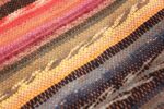 Weave detail Antique America rag rug 48669 by Nazmiyal