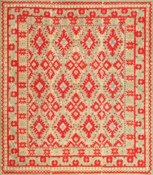 Antique Spanish Alpujarra Rug 48662 Detail/Large View