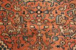 Background central medallion vintage Persian Sarouk rug 50489 by Nazmiyal