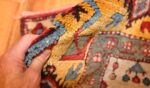 beautiful antique turkish bergama prayer rug 48722 pile Nazmiyal