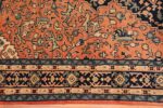 Border central medallion vintage Persian Sarouk rug 50489 by Nazmiyal