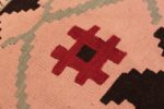 Close-up Vintage Turkish Kilim carpet 50538 by Nazmiyal