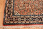 Corner central medallion vintage Persian Sarouk rug 50489 by Nazmiyal