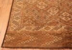 Corner long and narrow vintage tribal Afghan rug 50500 by Nazmiyal