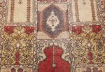 family prayer antique turkish ghiordes rug 50501 yellow Nazmiyal