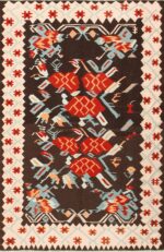 Geometric Vintage Turkish Kilim Carpet 50538 Nazmiyal