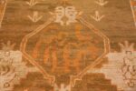 Long and Narrow Antique Turkish Oushak Rug 50502 Middle Pattern Nazmiyal