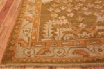 Long and Narrow Antique Turkish Oushak Rug 50502 Side Corner Nazmiyal