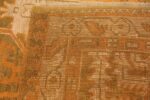 Long and Narrow Antique Turkish Oushak Rug 50502 Woven Knots Nazmiyal