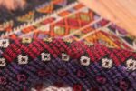 Multi Colored Vintage Turkish Kilim Rug 50534 Colorful Pile Nazmiyal