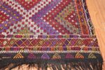 Multi Colored Vintage Turkish Kilim Rug 50534 Side Corner Nazmiyal