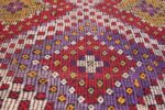Multi Colored Vintage Turkish Kilim Rug 50534 Trio Medallion Nazmiyal