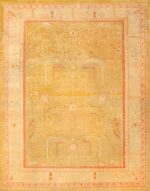 Primitive Antique Turkish Oushak Rug 47703 Nazmiyal