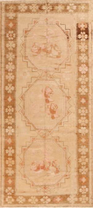 Scatter Size Vintage East Turkestan Khotan Rug 50497 Nazmiyal