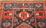 small antique caucasian kazak rug 48719 top Nazmiyal