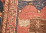small antique caucasian kazak rug 48719 weave Nazmiyal