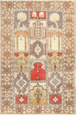 Tree and Candle Antique Turkish Ghiordes Rug 50501 Nazmiyal