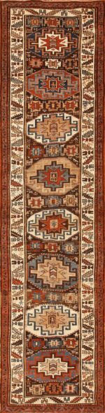 Tribal Antique Persian Kurdish Runner Rug 50463 Nazmiyal