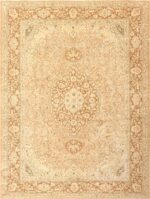 Vintage Alabaster Persian Tabriz Rug 50444 Nazmiyal