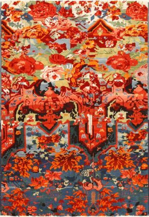 Vivid Antique Caucasian Seychour Rug 50508 Detail/Large View