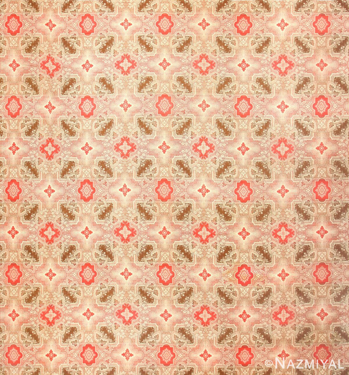All Over Design Vintage American Ingrain Rug 50460 Nazmiyal