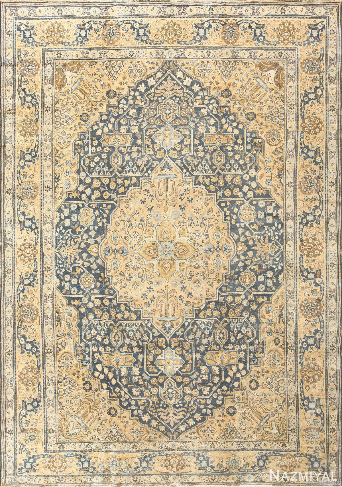 Antique Persian Tabriz Rug 50510 Detail/Large View