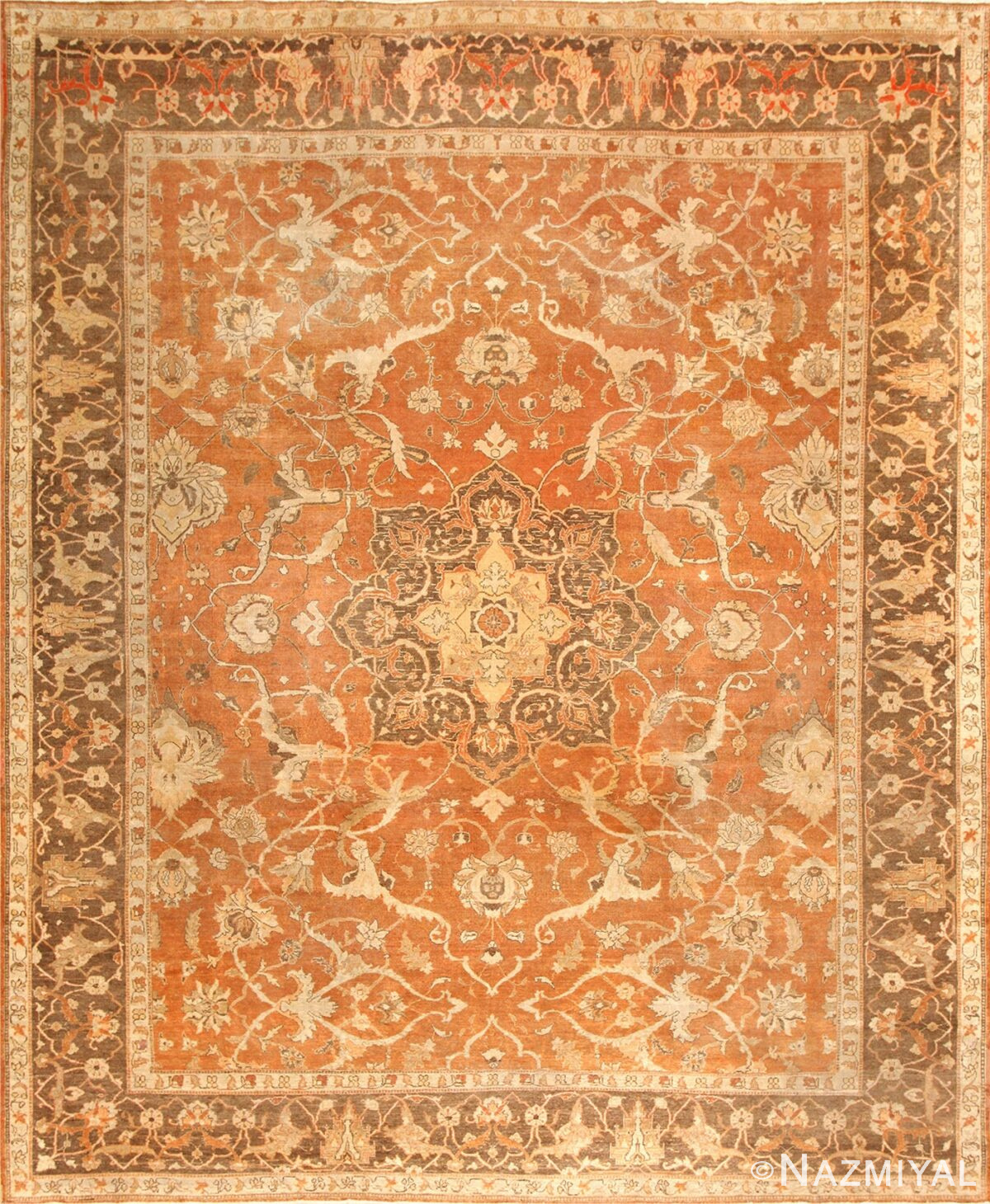 Decorative Antique Indian Amritsar Rug 50438 Nazmiyal