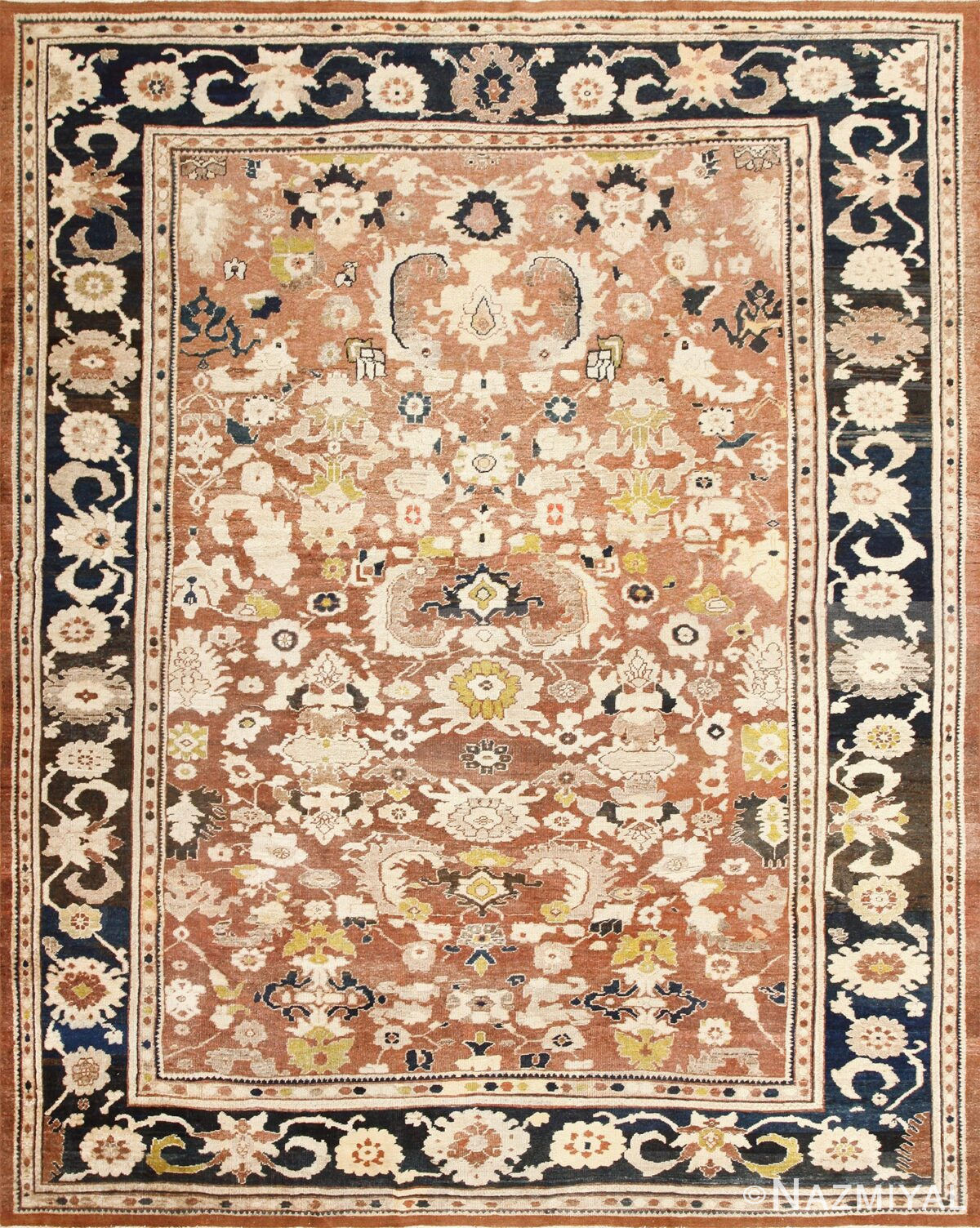 Decorative Antique Persian Sultanabad Rug 48093 Nazmiyal