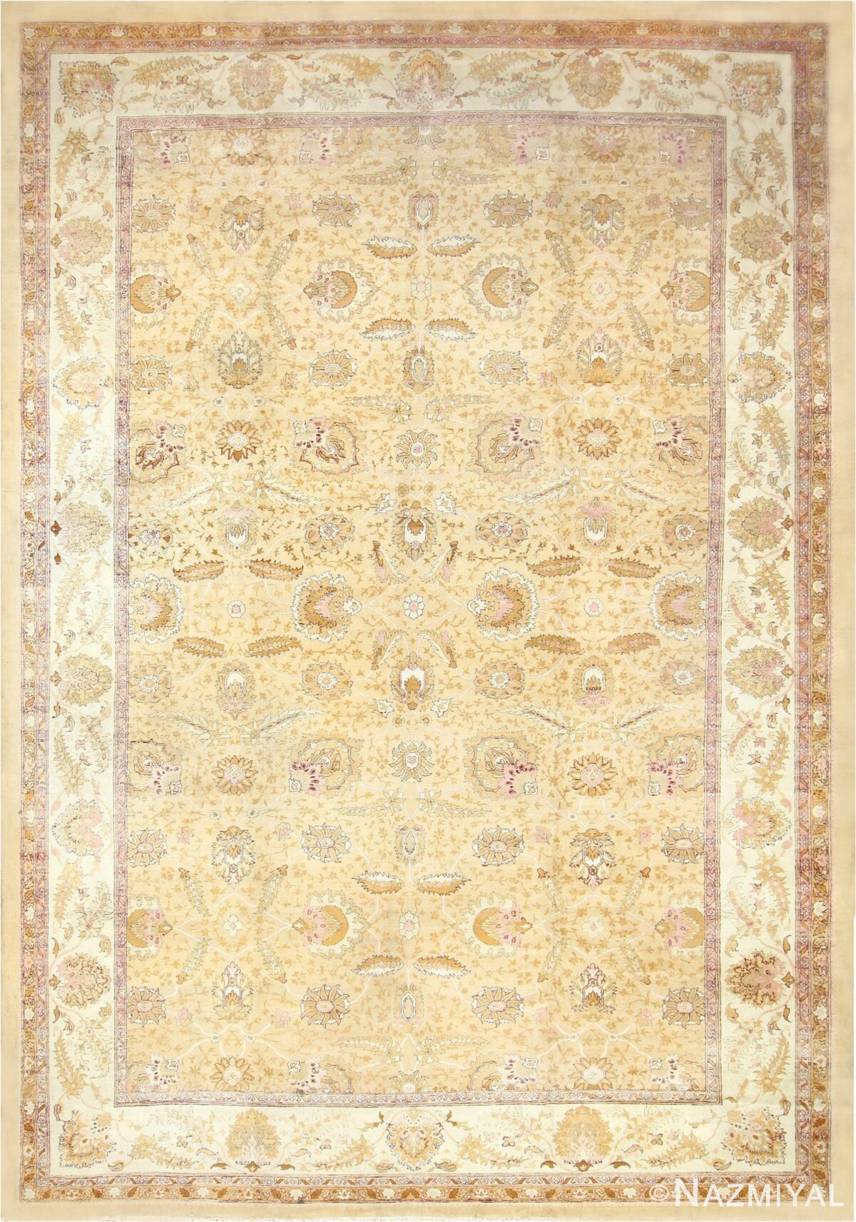 Oversized Antique Indian Amritsar Rug 48549 Detail/Large View