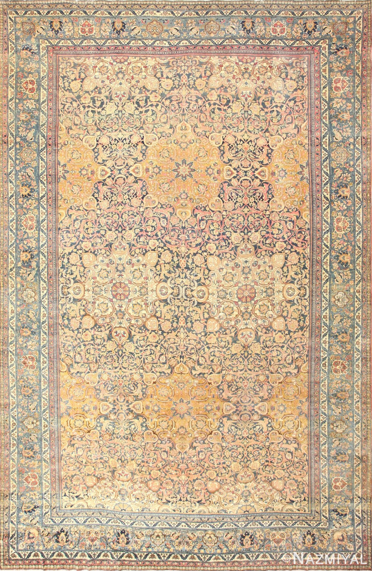 Pastel Antique Persian Tehran Rug 50373 Nazmiyal