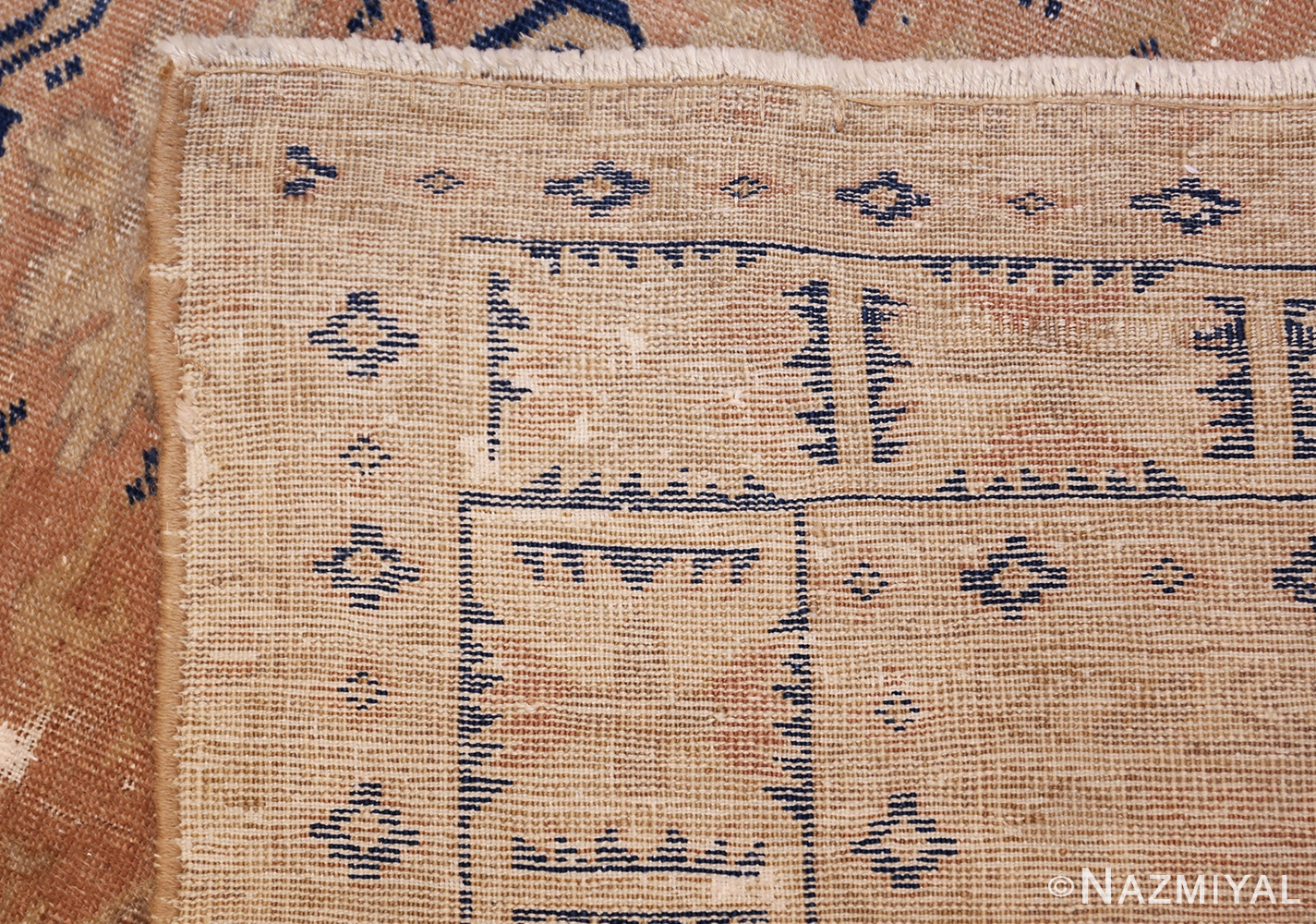 small decorative vintage caucasian carpet 48091 weave Nazmiyal