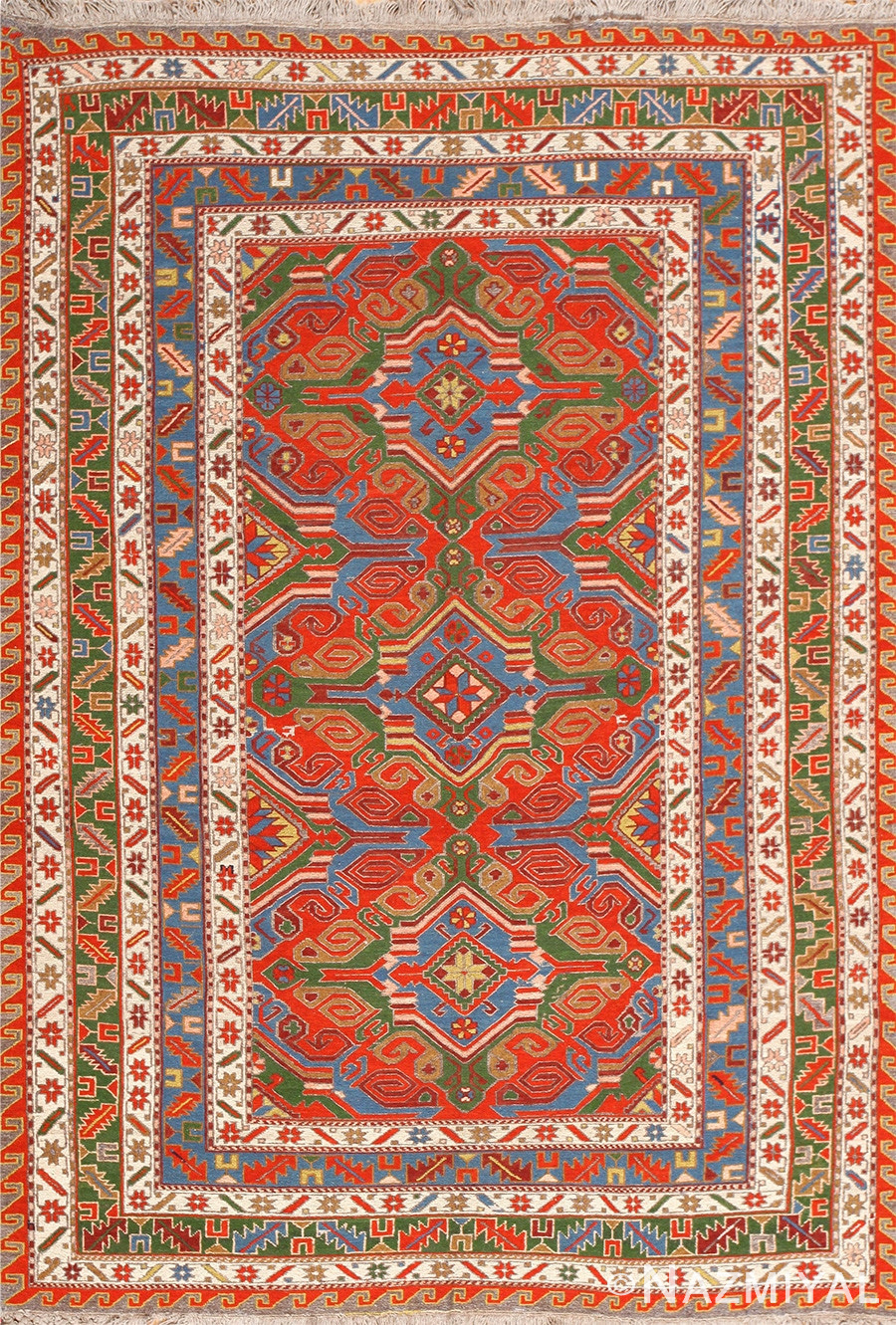 Vintage Caucasian Soumak Rug 50512 Nazmiyal