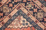 Weave detail central medallion vintage Persian Sarouk rug 50489 by Nazmiyal