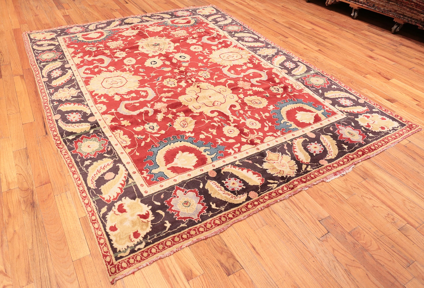 Indian Rug Design Red Vintage Rich Red Indian Agra Rug 48756 Nazmiyal Antique Rugs