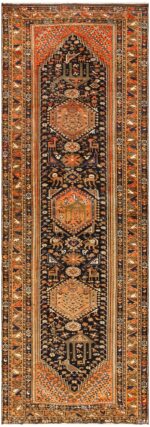 Vintage Persian Qashqai Rug 50466 Detail/Large View