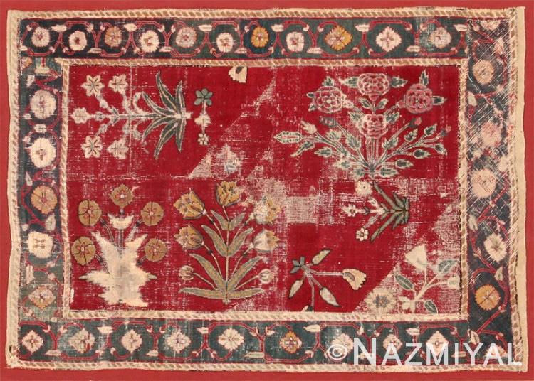 Antique 17th Century Mughal Rug 8036 Nazmiyal Antique Rugs