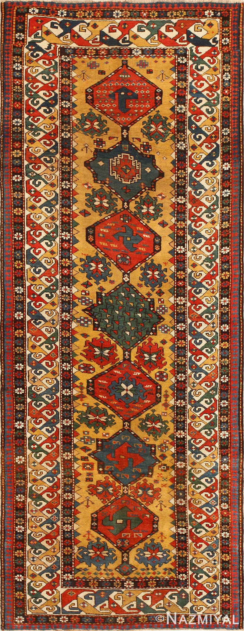 Antique Caucasian Kazak Rug 50434 Detail/Large View
